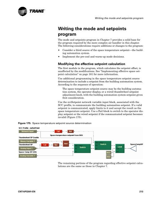 Applications Guide Tracer Graphical Programming - Trane