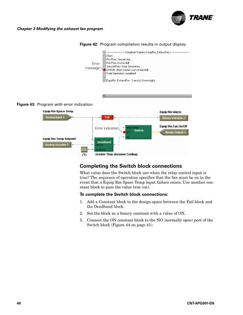 Applications Guide Tracer Graphical Programming - Trane