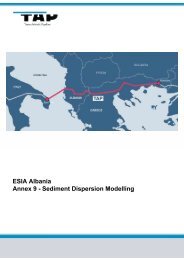 ESIA Albania Annex 9 - Sediment Dispersion Modelling
