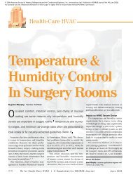 Temperature & Humidity Control In Surgery Rooms - Trane
