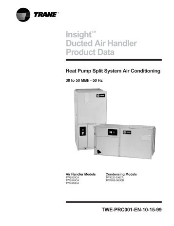 Wiring Diagram For Tam8 A Insight Ducted Air Handler Product Data Trane