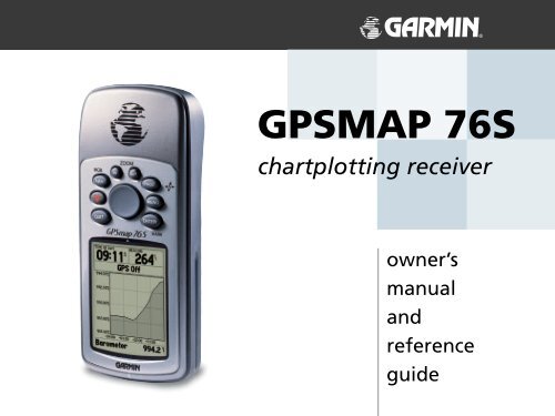 Garmin GPSMap 76S manual - Lakehead University