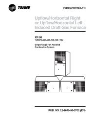 Upflow/Horizontal Right or Upflow/Horizontal Left Induced ... - Trane