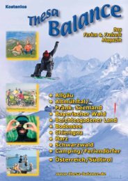 Drucken Layout 1 - Thesa-Balance - Das Ferien- und Freizeit-Magazin