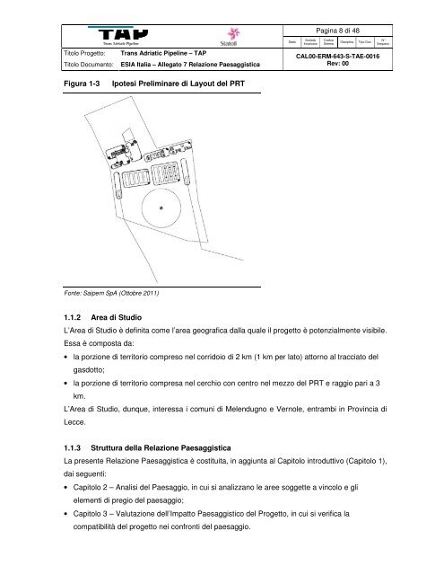 ESIA Italia â Allegato 7 Relazione Paesaggistica - Trans Adriatic ...