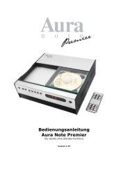 Bedienungsanleitung Aura Note Premier