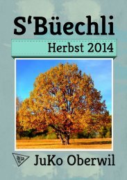 S\'Büechli Herbst 2014