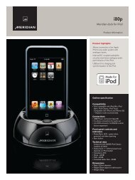 i80p - Meridian Audio