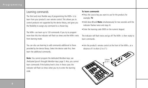 MERIDIAN SYSTEM REMOTE (MSR+) User Guide - Meridian Audio