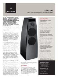 DSP5200 - Meridian Support