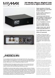 2-channel A/D & digital format converter - Meridian Audio