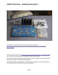 LM3875 Gainclone - DIY Chip Amplifier Kits, PCB's, Components ...