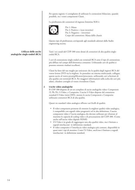 Manuale di Istruzioni CDP-300 Lettore CD - ClassÃ© Audio
