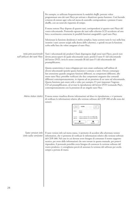 Manuale di Istruzioni CDP-300 Lettore CD - ClassÃ© Audio