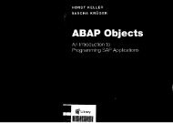 ABAP Objects An Introduction to Programming SAP ... - Trainning