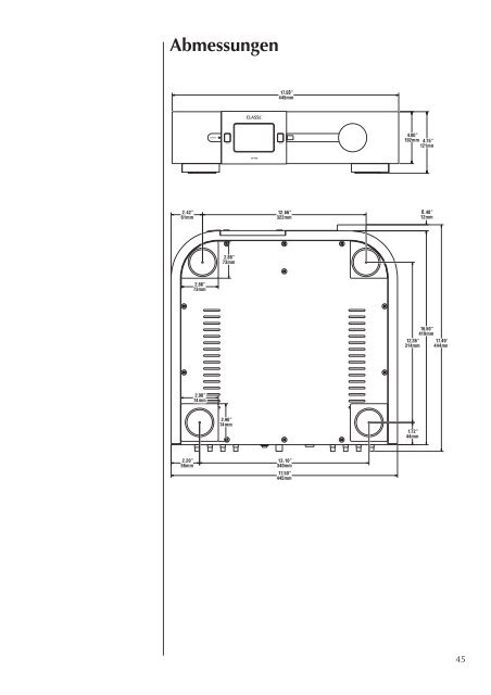 Bedienungsanleitung CP-500 VorverstÃ¤rker - ClassÃ© Audio