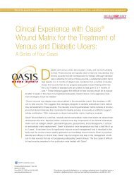 Clinical Experience with OasisÂ® Wound Matrix for the Treatment of ...