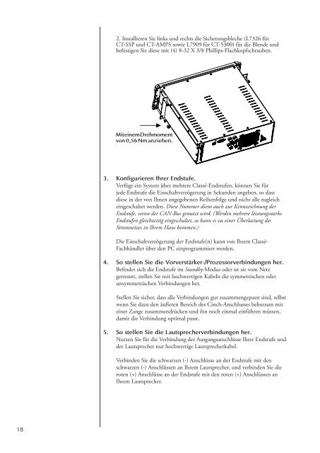 Bedienungsanleitung CA-5300/CT-5300 FÃ¼nfkanal ... - ClassÃ© Audio