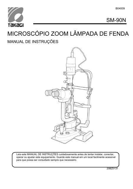 Manual da Lampada de Fenda TAKAGI SM-90N