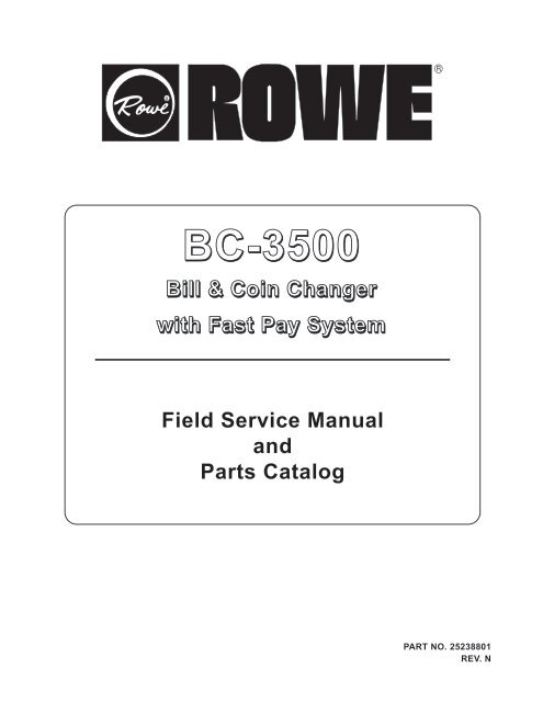 BC-3500 Series - Rowe International