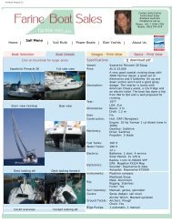 Swarbrick Pinnacle 26 - Farine Boat Sales