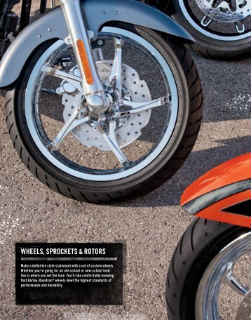 wheels, sprockets rotors - Harley-Davidson