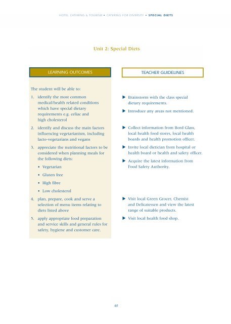 Hotel Catering & Tourism Module Descriptor - PDST