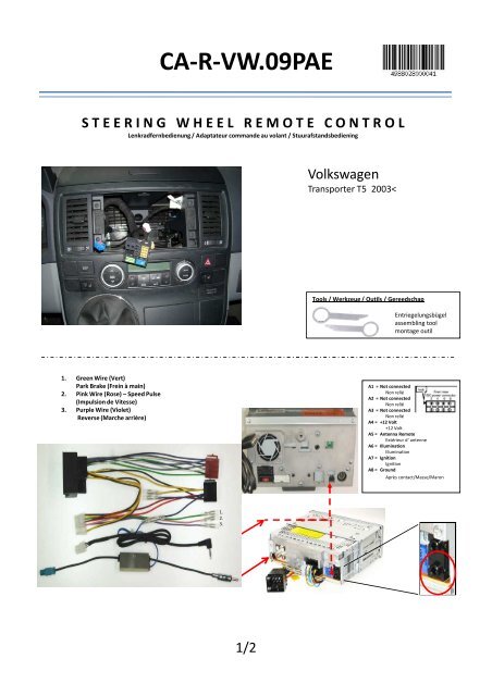 ca-r-vw.09pae ste er ingwhe el remotecontrol - Pioneer