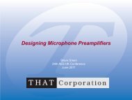 Microphone Preamplifier Design - Audio Engineering Society
