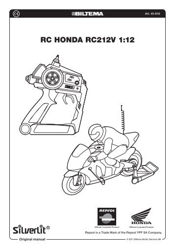 RC HONDA RC212V 1:12 - Biltema