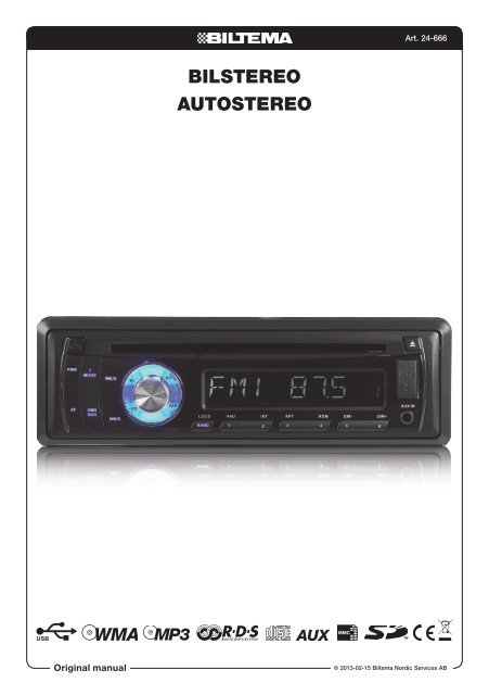 BILSTEREO AUTOSTEREO - Biltema