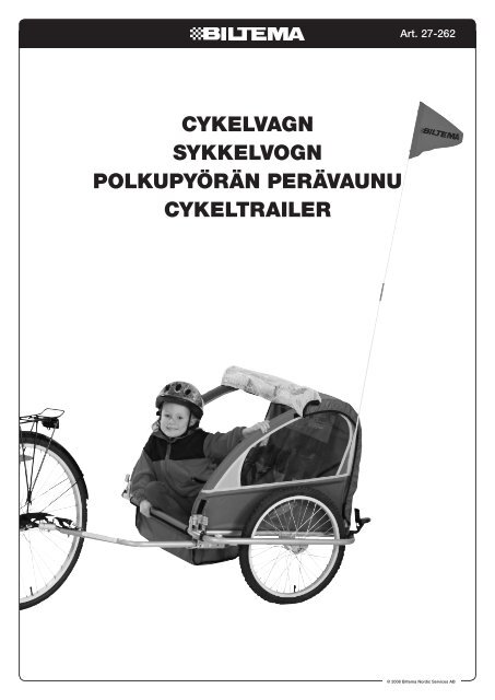 Cykelvagn Sykkelvogn PolkuPyÃ¶rÃ¤n PerÃ¤vaunu Cykeltrailer - Biltema
