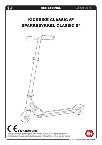 KicKbiKe classic 5" sparKesyKKel classic 5" - Biltema
