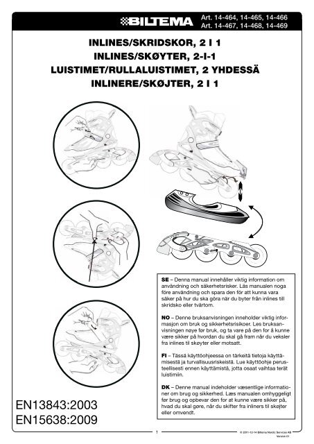 InlInes/skrIdskor, 2 I 1 InlInes/skÃ¸yter, 2-I-1 luIstImet ... - Biltema