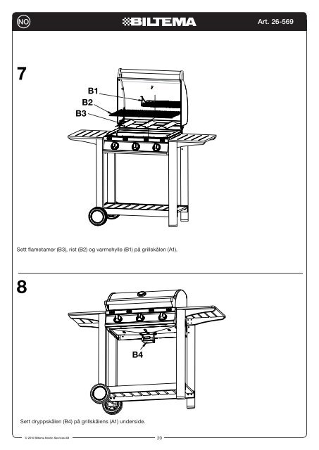 GasolGrill med 3 brÃ¤nnare GassGrill med 3 brennere Grilli ... - Biltema