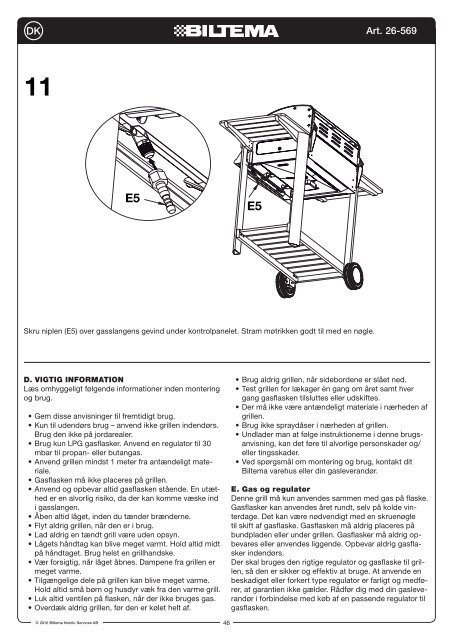 GasolGrill med 3 brÃ¤nnare GassGrill med 3 brennere Grilli ... - Biltema