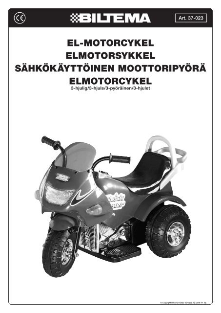 el-motorcykel elmotorsykkel sÃ¤hkÃ¶kÃ¤yttÃ¶inen ... - Biltema