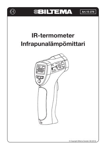 IR-termometer InfrapunalÃ¤mpÃ¶mittari - Biltema