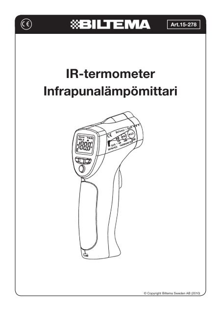 IR-termometer InfrapunalÃ¤mpÃ¶mittari - Biltema