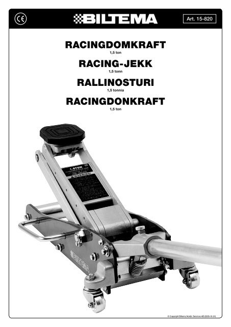 racingdomkraft racing-jekk rallinosturi racingdonkraft - Biltema