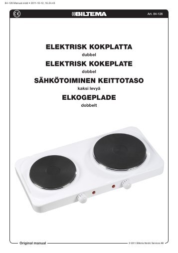 elektrisk kokplatta elektrisk kokeplate sÃ¤hkÃ¶toiminen ... - Biltema