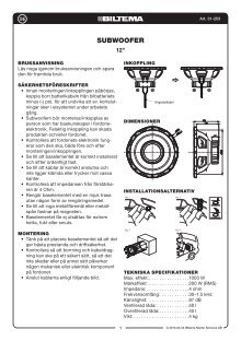 biltema subwoofer
