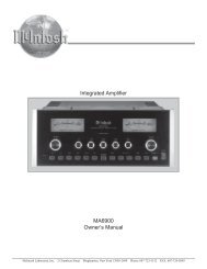 MA6900 Owner's Manual Integrated Amplifier