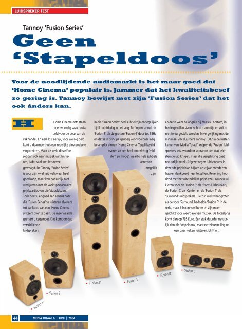 Tannoy .Fusion Series.