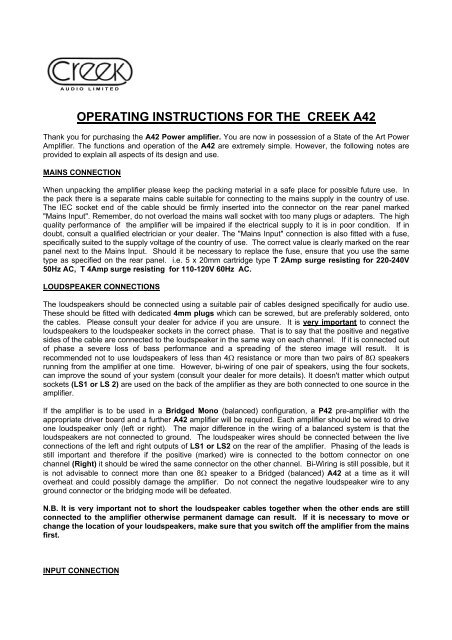 operating instructions for 4240