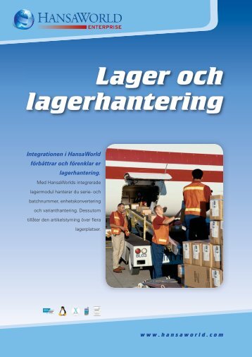 Lager och lagerhantering - HansaWorld