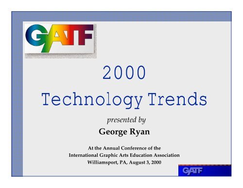 Presentation: Graphic Communications Trends for 2000