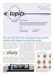 HELL presents direct laser engraving of copper gravure cylinders ...