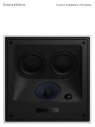 CCM7.5 Brochure - Bowers & Wilkins