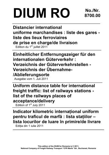 liste des gares - Rail Cargo Austria